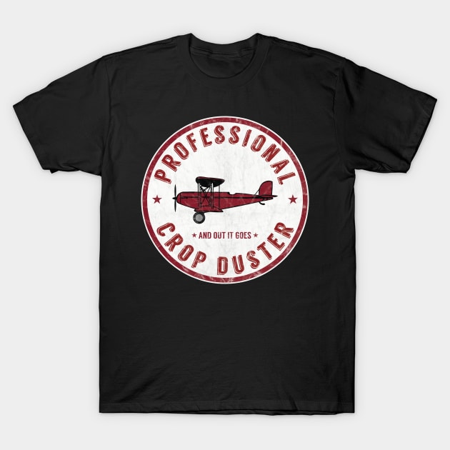 Crop Duster Funny Farting Joke T-Shirt by Ambience Art